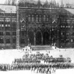 Romanian Army In Front of Budapest Parliament