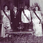 1975 Vizita lui Nicolae si a Elenei Ceausescu in Filipine-Ferdinand Marcos si sotia acestuia, Imelda