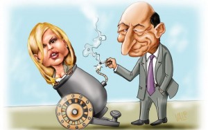 sprijin politic caricatura