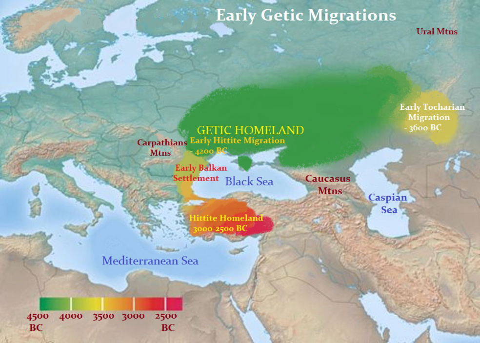 harta migratiei getice