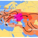 Schema migratiei Indo Europene din 4000 la 1000 ih conform cu teoria Kurganelor