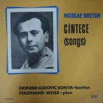 coperta disc Nicolae Bretan