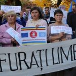 Protest romanii din ucraina